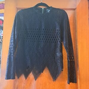 VENUS Black Lace Blouse